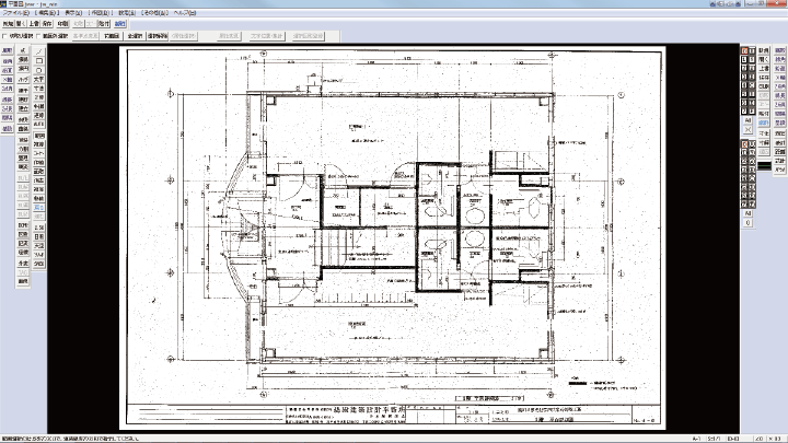 JW-CAD画面イメージ