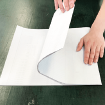 折った面を起こす