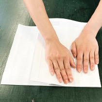 頂点を合わせて折る