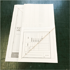 四つ折り完成イメージ